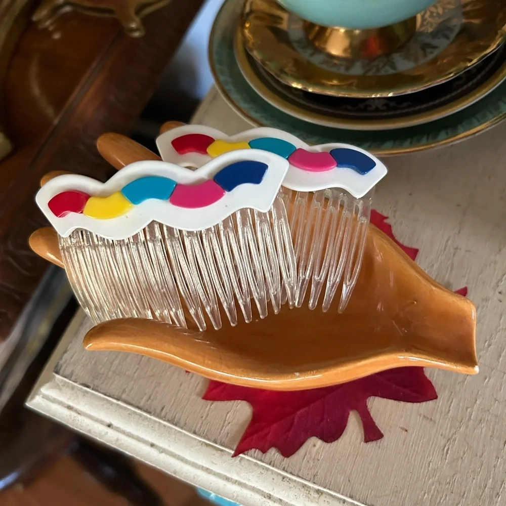Vintage 80’s Wave Hair Combs
